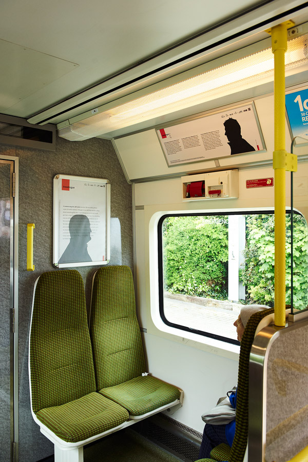 Travelogue posters on the DART